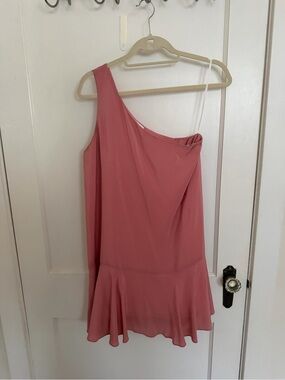 Amanda Uprichard One-Shoulder Pink Women's Dress